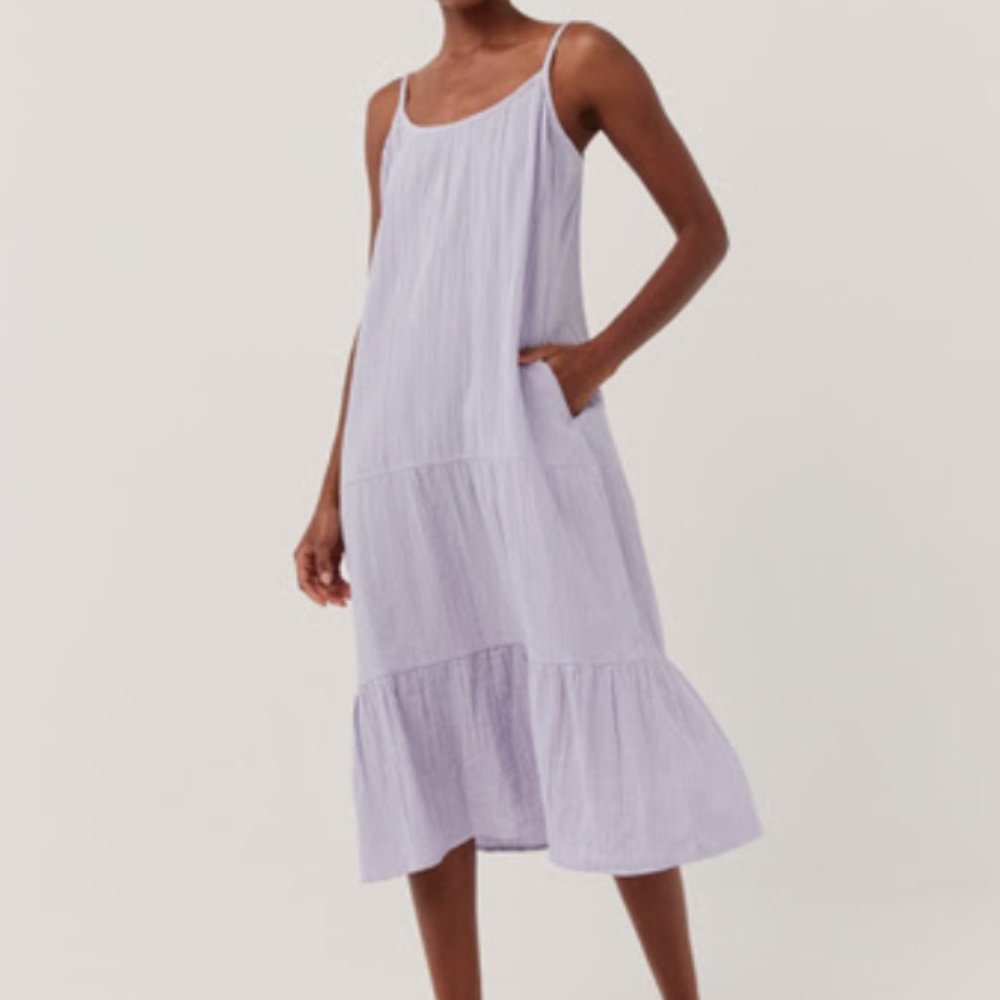 NWT Pact Coastal Cami Maxi Dress Large